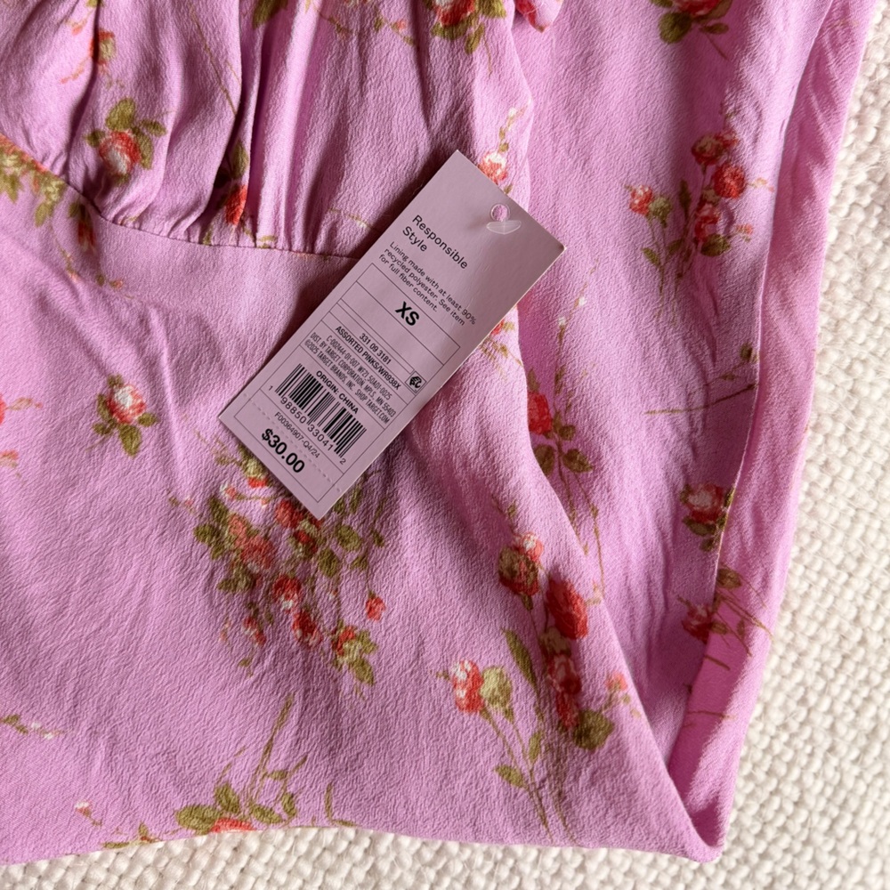 Wild Fable Pink Floral Mini Dress - Picture 6 of 6